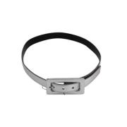 Pre-owned Leather belts Saint Laurent Vintage , Gray , Dames