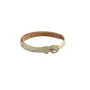 Pre-owned Leather belts Armani Pre-owned , Beige , Dames