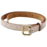 Tweedehands riem Louis Vuitton Vintage , Beige , Dames