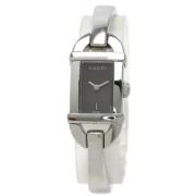 Pre-owned Stainless Steel watches Gucci Vintage , Black , Dames
