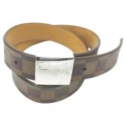 Pre-owned Leather belts Louis Vuitton Vintage , Brown , Dames