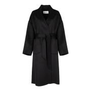 Klassieke Trenchcoat Silvian Heach , Black , Dames