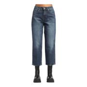 Bijgesneden jeans 7 For All Mankind , Blue , Dames