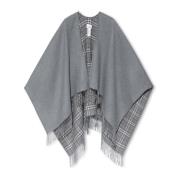 Wollen poncho Burberry , Gray , Dames