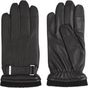 Handschoen- CK Leather Rivet Gloves Calvin Klein , Black , Unisex