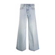 Wijde pijp jeans Diesel , Blue , Dames