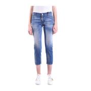 Cropped Jeans voor vrouwen Dsquared2 , Blue , Dames