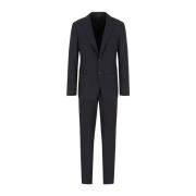 Single Breasted Suits Giorgio Armani , Black , Heren