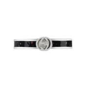 Interlocking G Ring Gucci , Gray , Dames