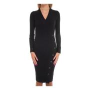 Cecile Sweaterjurk met knopen Guess , Black , Dames