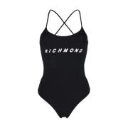 Badpak met Contrastprint John Richmond , Black , Dames