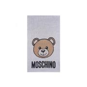 Gezellig Teddybeer Sjaal en Muts Set Moschino , Gray , Dames