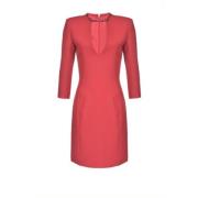 Dubbele Wol Giorgio Jurk Pinko , Red , Dames