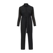 Elegant Marocaine Jumpsuit Pinko , Black , Dames