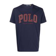 Blauw Crewneck T-shirt voor Heren Polo Ralph Lauren , Blue , Heren
