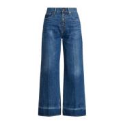 Wijde Pijp Jeans - Trendy en veelzijdig Polo Ralph Lauren , Blue , Dam...