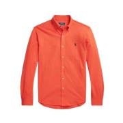 Klassieke Katoenen Piqué Overhemd Polo Ralph Lauren , Orange , Dames