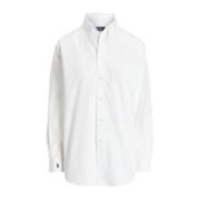 Casual katoenen popeline overhemd Polo Ralph Lauren , White , Dames