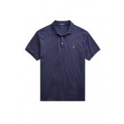 Slim Fit Navy Blue Polo Shirt Polo Ralph Lauren , Blue , Heren