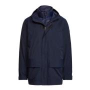 2-in-1 Parka met Gewatteerde Voering Polo Ralph Lauren , Blue , Heren