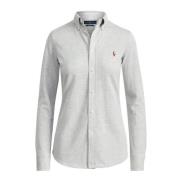 Heidi Polo Gebreide Shirt Polo Ralph Lauren , Gray , Dames