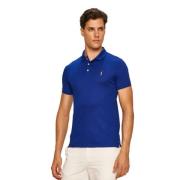 Slim Fit Polo met Korte Mouwen in Koningsblauw Polo Ralph Lauren , Blu...