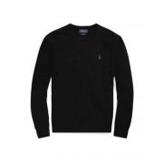 Zwarte Kasjmier Ronde Hals Trui Polo Ralph Lauren , Black , Heren