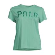 002 T-shirt Polo Ralph Lauren , Green , Dames