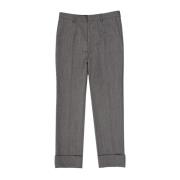 Klassieke Wollen Broek Prada , Gray , Heren