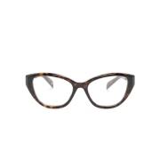 Bruin/Havana Optisch Montuur Prada , Brown , Dames