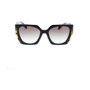 Prada Oversized Rechthoekige Zonnebril Prada , Black , Unisex