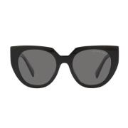 Gepolariseerde Cat-Eye Zonnebril Prada , Black , Unisex