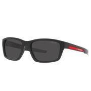 Sportieve Zonnebril Prada Linea Rossa Ps04Ys 1Bo06F Prada , Black , Un...