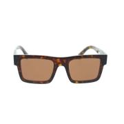 Klassieke Rechthoekige Zonnebril Prada , Brown , Unisex