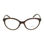 Upgrade je stijl met Model 08Yv Cat Eye Bril Prada , Brown , Dames