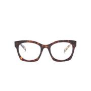 Bruin/Havana Optisch Montuur Prada , Brown , Dames