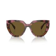 Prada Pr14Ws 18N01T Zonnebril Prada , Brown , Unisex