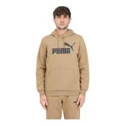 Beige Hoodie voor Heren Puma , Beige , Heren