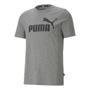 Essential Logo Heren T-shirt Puma , Gray , Heren