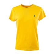 Stijlvolle Dames T-Shirt Collectie Ralph Lauren , Yellow , Dames
