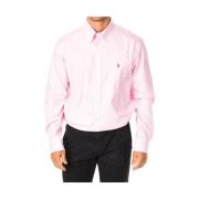 Gestreept Overhemd - 100% Katoen, Maat 16 Ralph Lauren , Pink , Heren