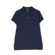Klassieke Blauwe Polo Shirt voor Meisjes Ralph Lauren , Blue , Dames