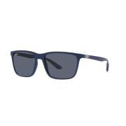 Stylish Blue/Blue Sungles RB 4387 Ray-Ban , Blue , Heren