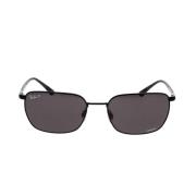 Gepolariseerde Wraparound Zonnebril Rb3684Ch 002/K8 Ray-Ban , Black , ...