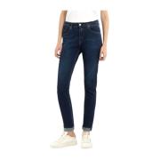 Donkerblauwe Boyfit Broek Replay , Blue , Dames