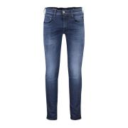 Donkerblauwe denim broek Replay , Blue , Heren