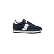 Blauwe Heren Sneakers met Dubbele Veters Saucony , Blue , Heren