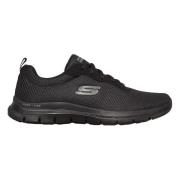 Stijlvolle Comfort Sneakers Skechers , Black , Heren