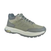 Zwart +Grijs vetl. EnkelBott. N. Skechers , Gray , Heren