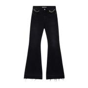 Retro Flare Zwarte Jeans Stella McCartney , Black , Dames